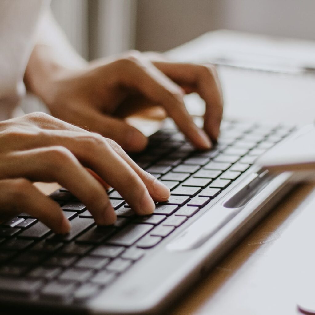 Hands on keyboard