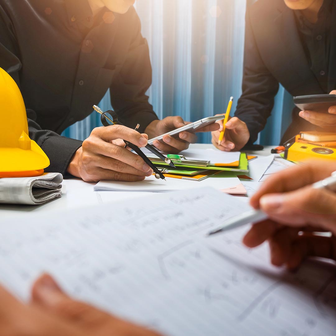 electricians planning a project