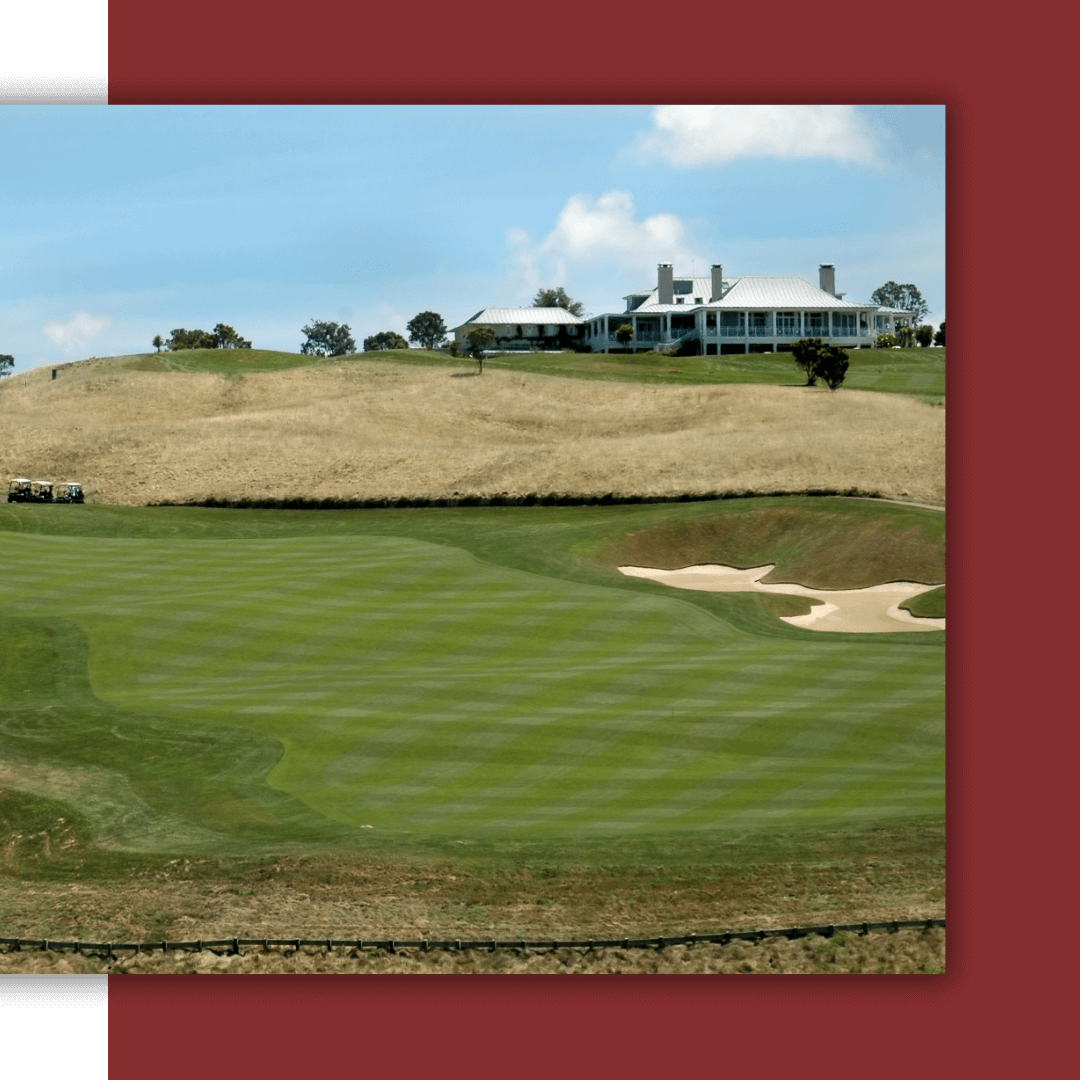 golf clubhouse and course
