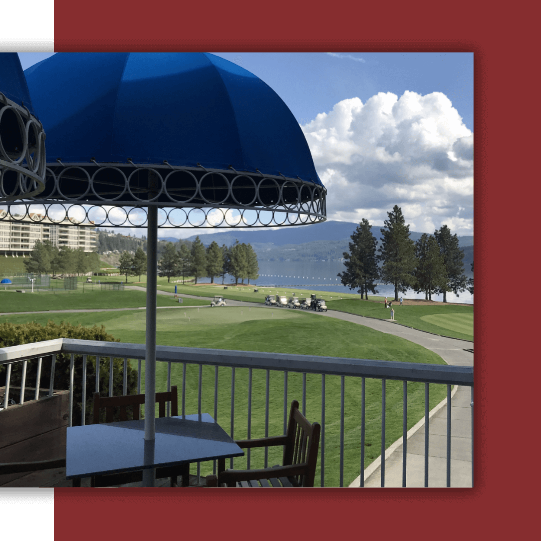 golf clubhouse and course