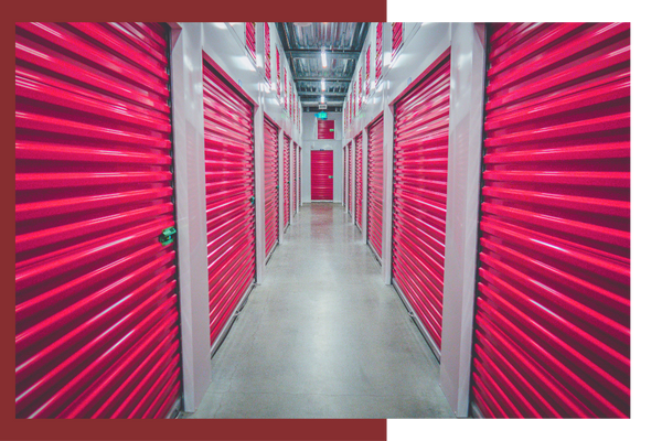 interior hallway of a storage facility