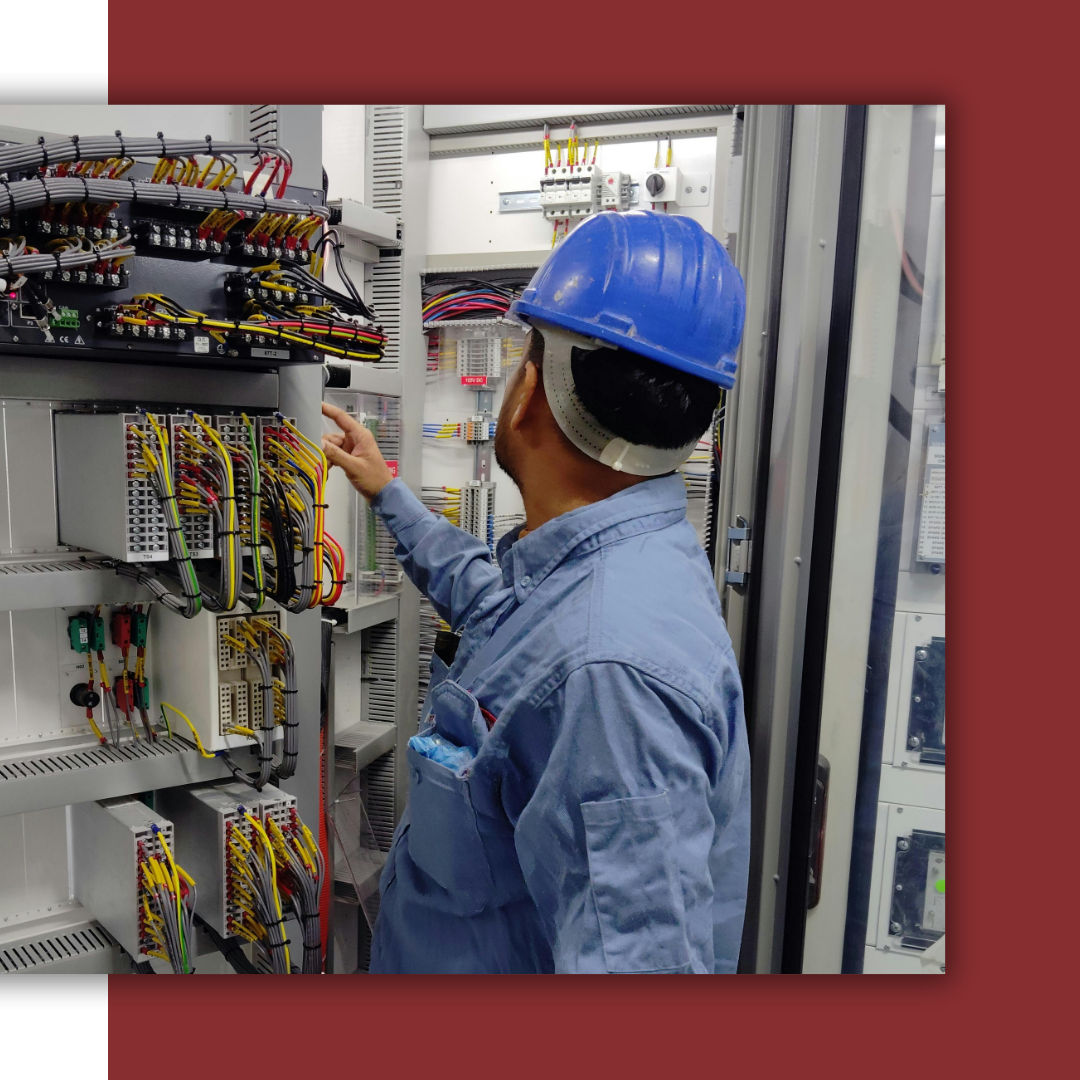 Electrical Technician Performing Regular Maintenance